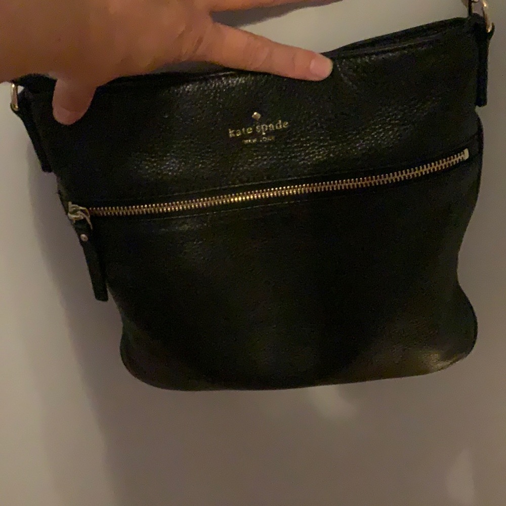 Black pebble leather Kate Spade Crossbody